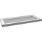 Ekena Millwork Vertical Surface Mount PVC Gable Vnt: Non-Functional, w/2"W x 1-1/2"H, Brickmould Frame, 28"W x 12"H GVPVE28X1202SN - alternate 3
